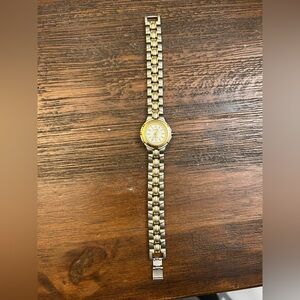 Elegant Gold and Silver Women's Watch
